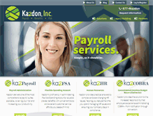 Tablet Screenshot of kazdon.com